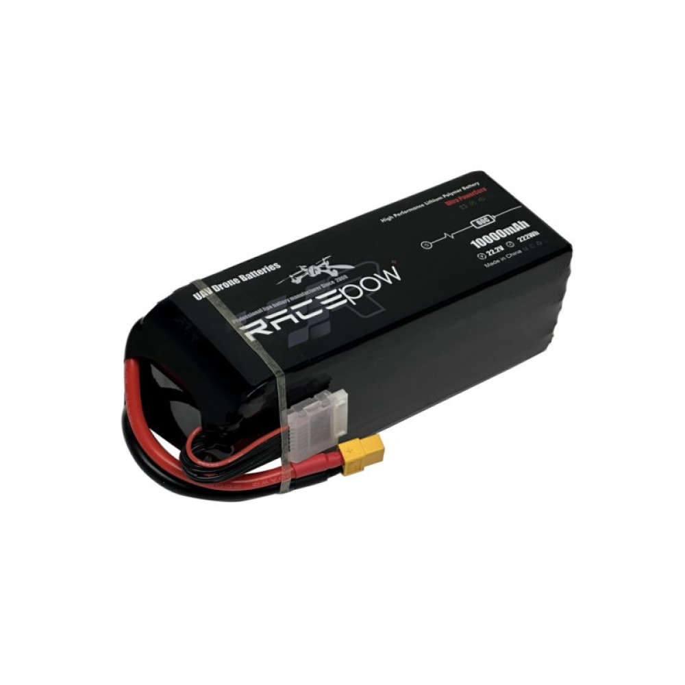 Акумулятор для дрона RacePow Lipo 6s 10000mAh 60C XT60 (10000mAh-6s-60C)