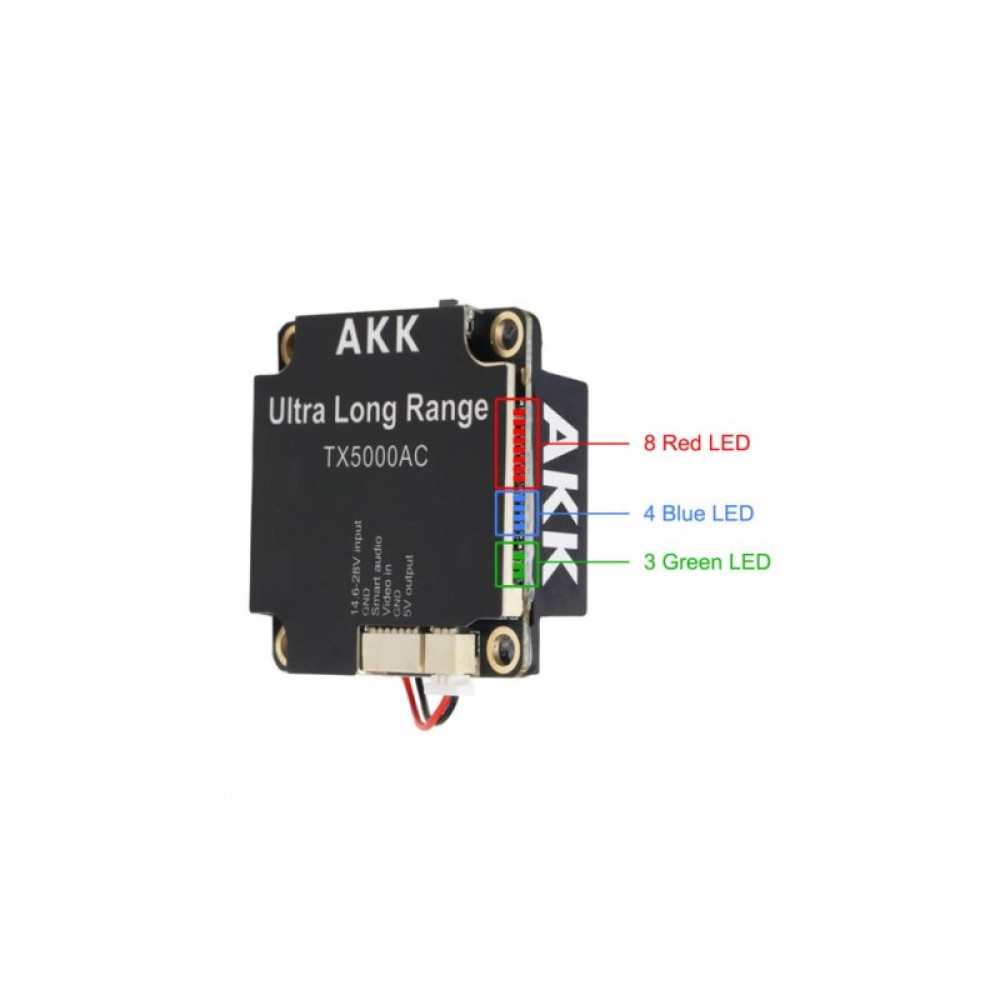 Відеопередавач (VTX) AKK Ultra Long Range 5W 4.9G-6G 96CH (TX5000AC)
