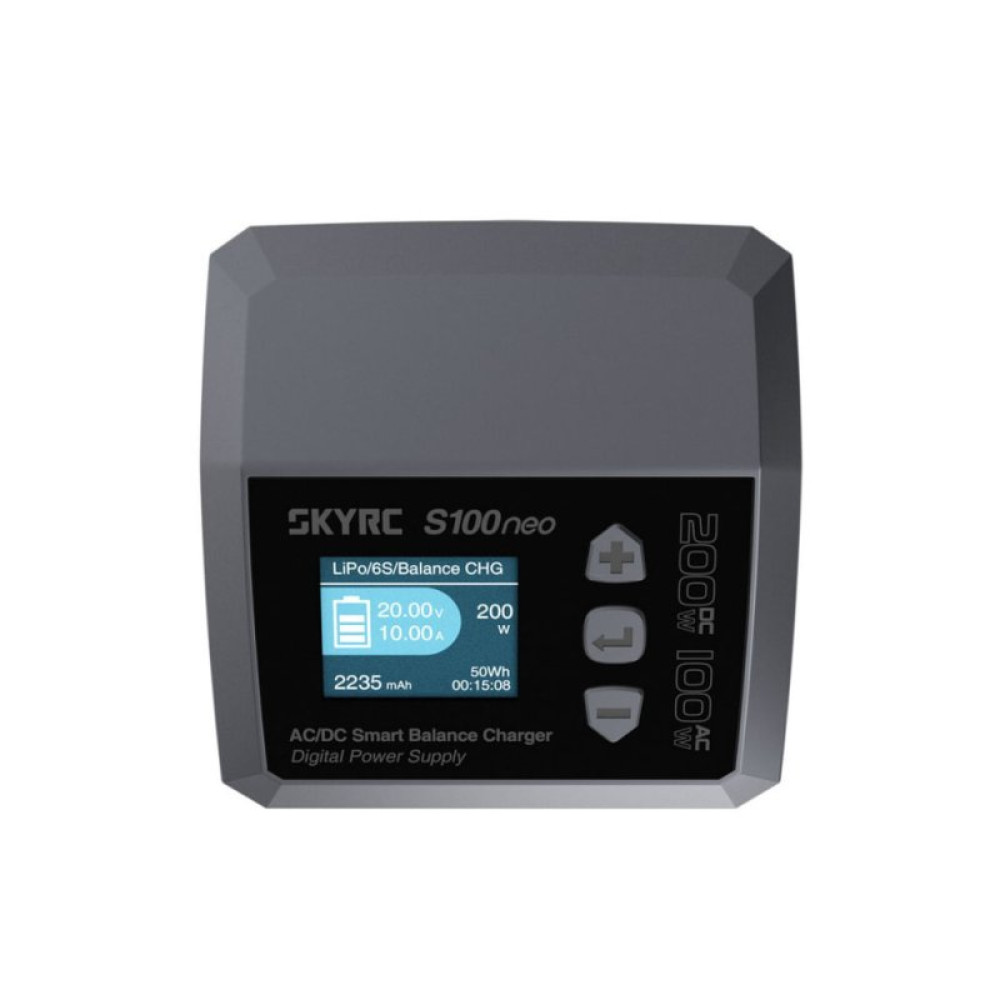 Зарядное устройство для дрона SkyRc S100 Neo LiPo 1-6s 200W AC/DC 200W (S100neo)