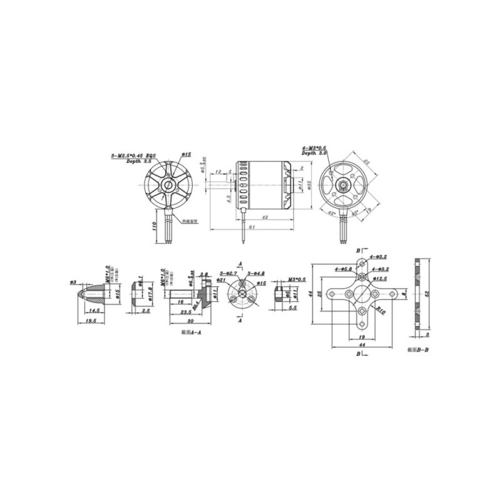 Двигун для дрона SunnySky X2820 V3 570KV (X2820-570KV)