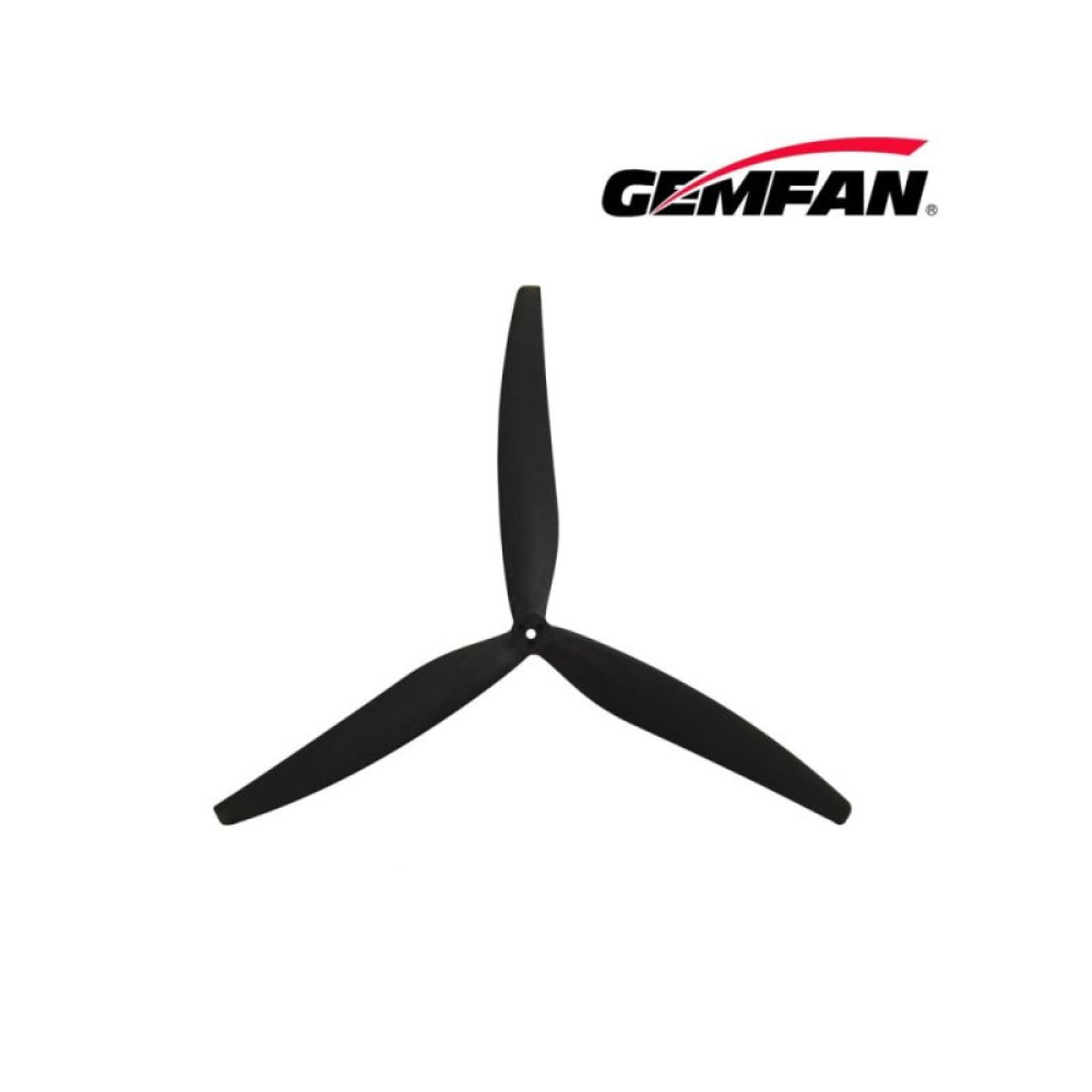Пропеллер для дрона Gemfan 1507 Glass Fiber Nylon 3 Blade 1CW/1CCW- Black (PMGN1507-3B)